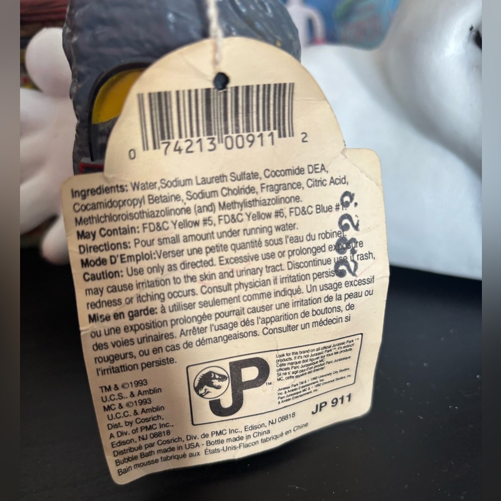 Vintage 1993 Jurassic Park | Bubble bath collectors item - Picture 4 of 4